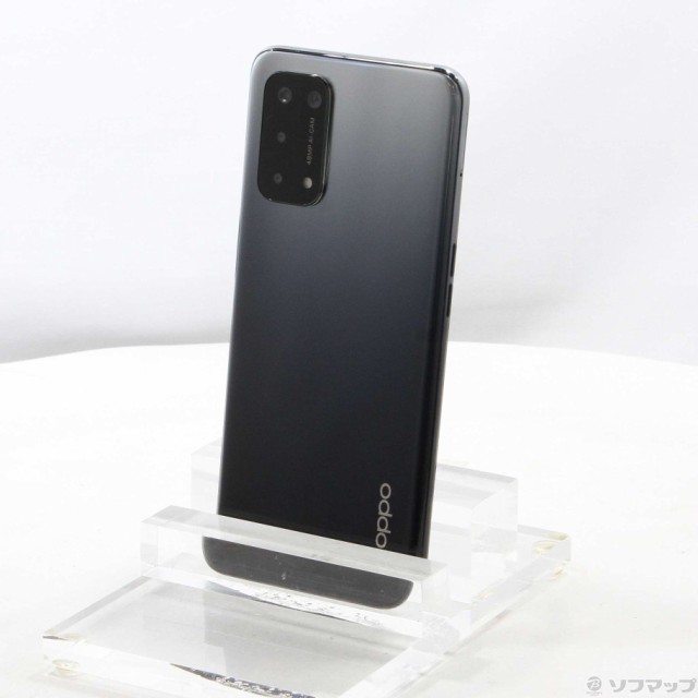 中古)OPPO OPPO A54 5G 64GB シルバーブラック OPG02 UQ mobile(305-ud