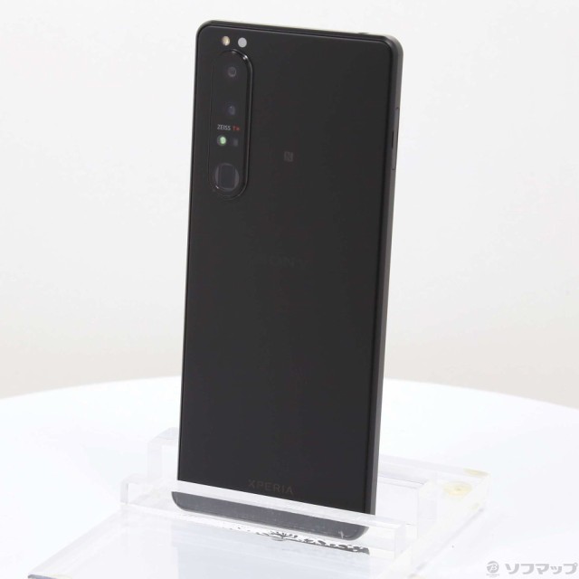 中古)SONY Xperia 1 III 256GB フロストブラック A101SO SoftBank