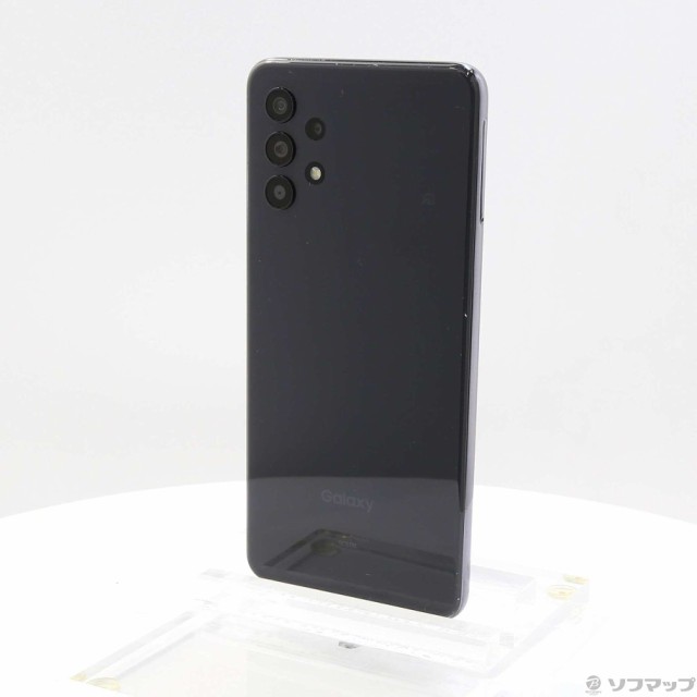 中古)SAMSUNG GALAXY A32 5G 64GB オーサムブラック SCG08 auロック