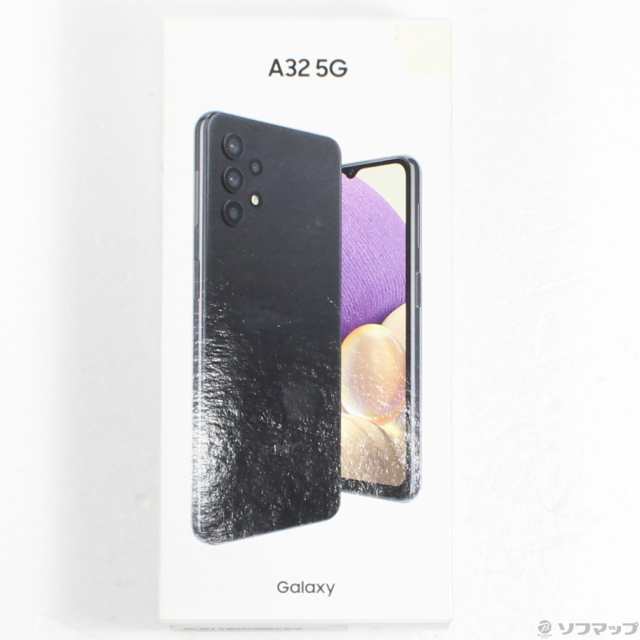 中古)SAMSUNG GALAXY A32 5G 64GB オーサムブラック SCG08 auロック