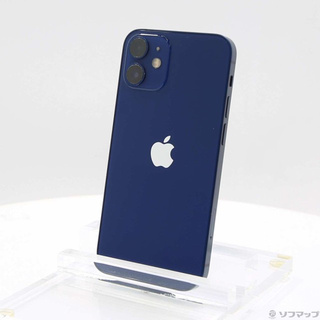 中古)Apple iPhone12 mini 64GB ブルー MGAP3J/A SIMフリー(349-ud)の