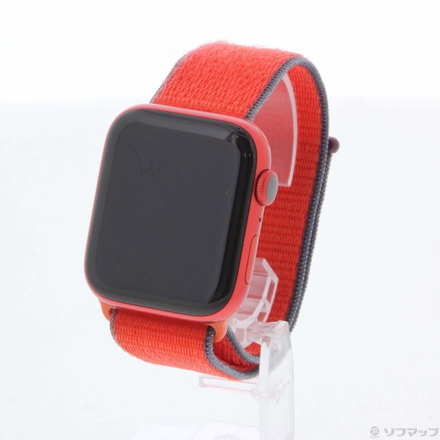 (中古)Apple Apple Watch Series 6 GPS   Cellular 44mm (PRODUCT)REDアルミニウムケース レッドスポーツループ(352-ud)