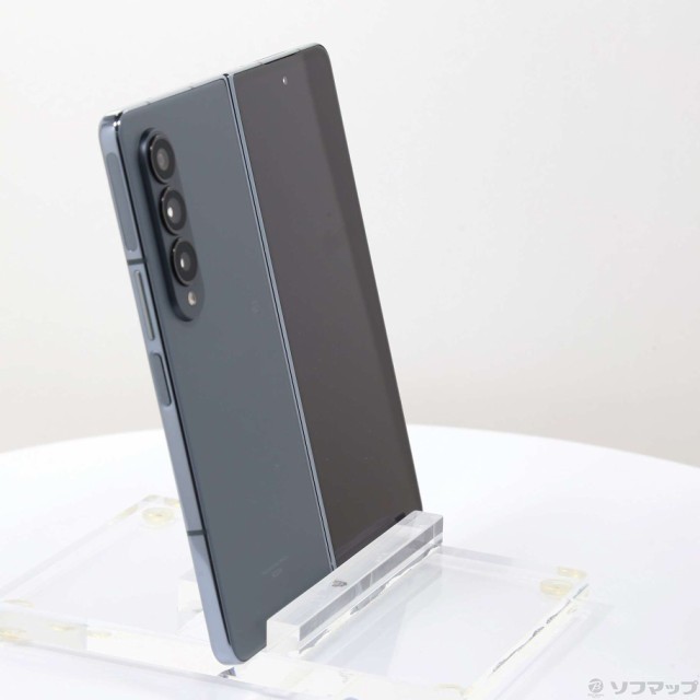 中古)SAMSUNG Galaxy Z Fold4 256GB グレイグリーン SCG16 auロック