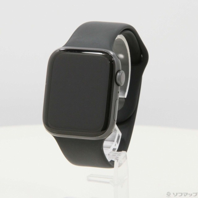 (中古)Apple Apple Watch Series 5 GPS 44mm スペースグレイアルミニウムケース  ブラックスポーツバンド(198-ud)｜au PAY マーケット