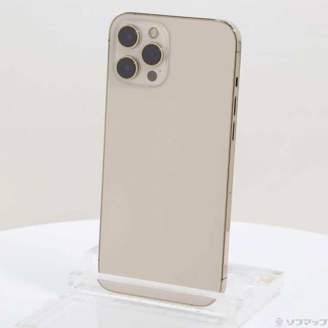 中古)Apple iPhone12 Pro Max 128GB ゴールド MGCW3J/A SIMフリー(198