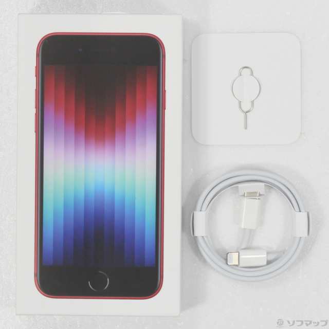 中古)Apple iPhone SE 第3世代 64GB プロダクトレッド MMYE3J/A SIM ...