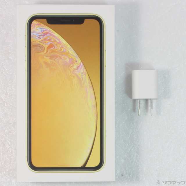 中古)Apple iPhoneXR 128GB イエロー MT0Q2J/A SIMフリー(269-ud)の