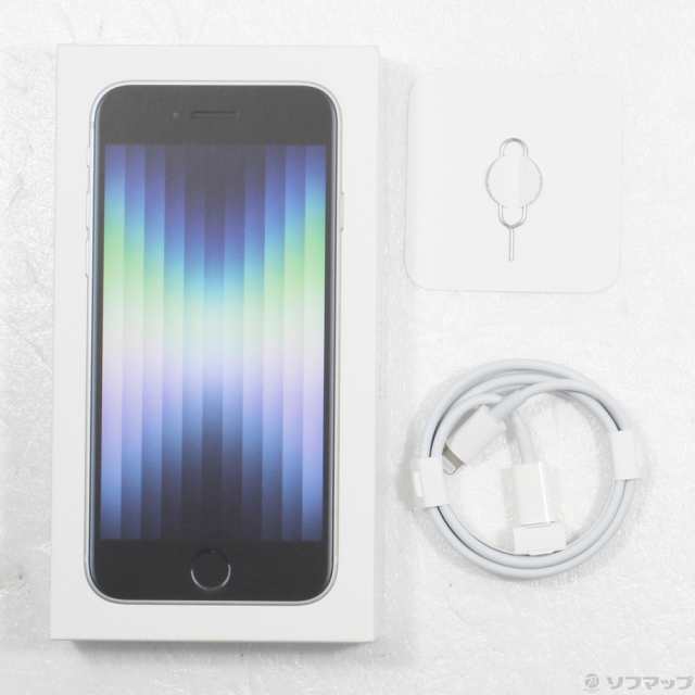 中古)Apple iPhone SE 第3世代 64GB スターライト MMYD3J/A SIMフリー