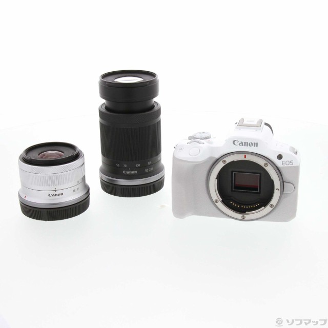 中古)Canon EOS R50 ダブルズームキット ホワイト(262-ud)