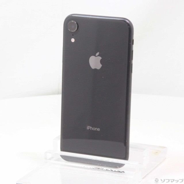 中古)Apple iPhoneXR 128GB ブラック MT0G2J/A SIMフリー(276-ud)の