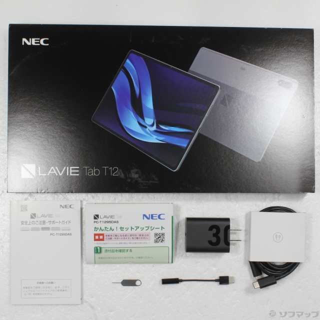 中古)NEC LAVIE Tab T12 T1295/DAS 256GB ストームグレー PC-T1295DAS