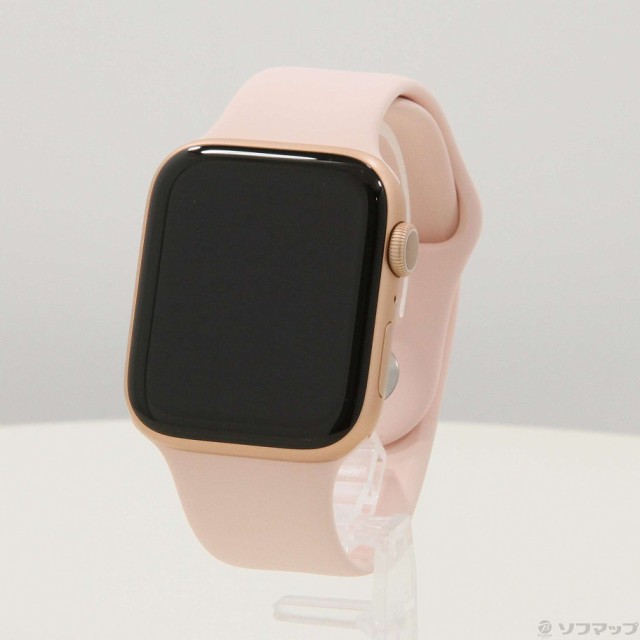 中古)Apple Apple Watch Series 5 GPS 44mm ゴールドアルミニウム