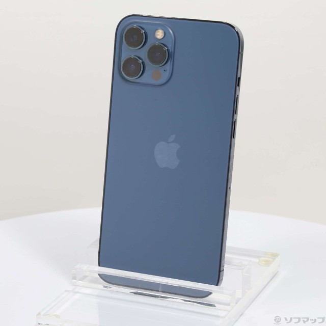 (中古)Apple iPhone12 Pro Max 512GB パシフィックブルー MGD63J/A SIMフリー(377-ud)