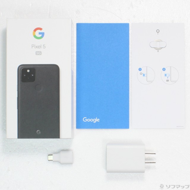 中古)GOOGLE Google Pixel 5 128GB ジャストブラック GA01316-JP SIM