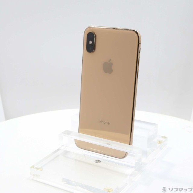 中古)Apple iPhoneXS 256GB ゴールド MTE22J/A SIMフリー(258-ud)の