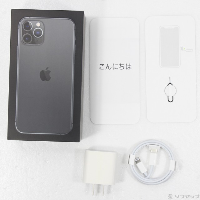 中古)Apple iPhone11 Pro 256GB スペースグレイ MWC72J/A SIMフリー