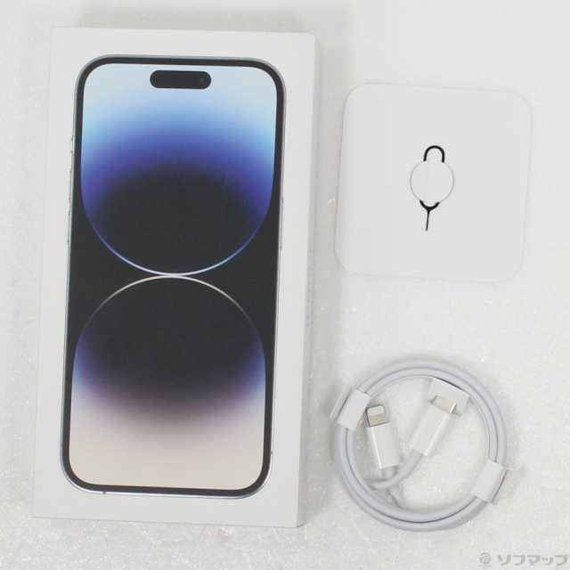 中古)Apple iPhone14 Pro 256GB シルバー MQ0Y3J/A SIMフリー(384-ud