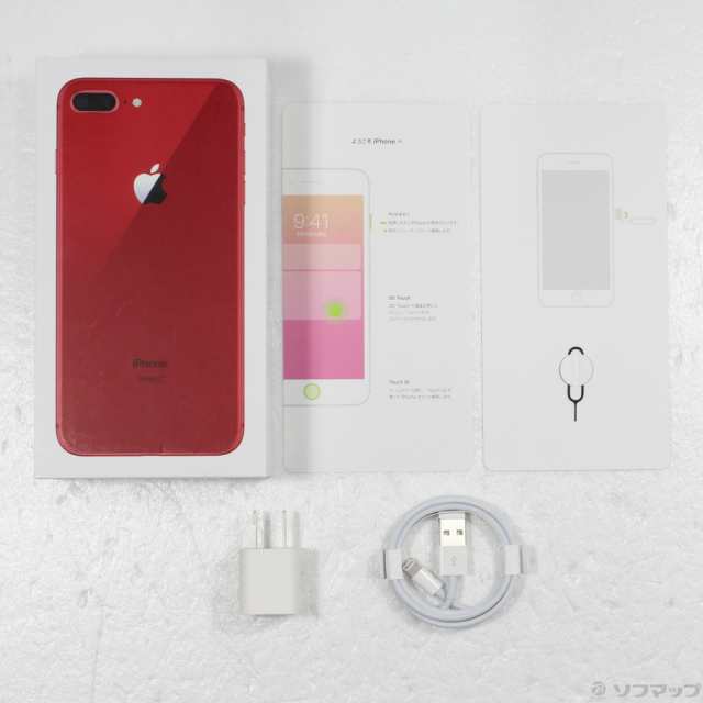 中古)Apple iPhone8 Plus 64GB プロダクトレッド MRTL2J/A SIMフリー ...