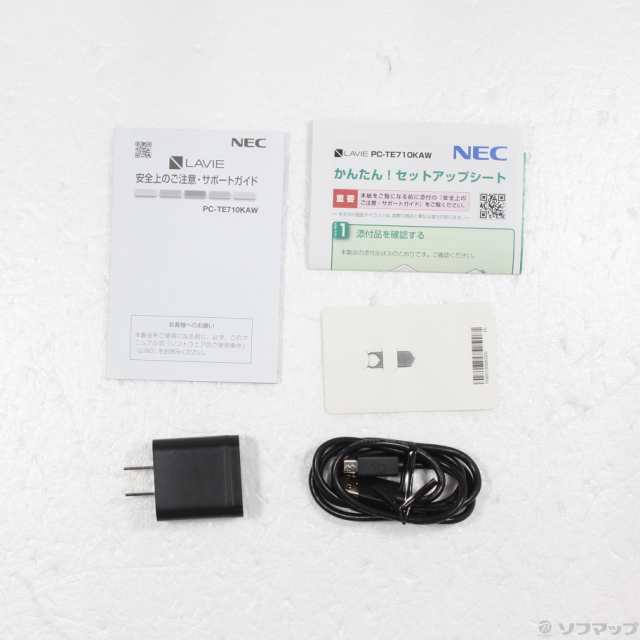 中古)NEC LaVie Tab E TE710/KAW 64GB ホワイト PC-TE710KAW Wi-Fi(247 ...