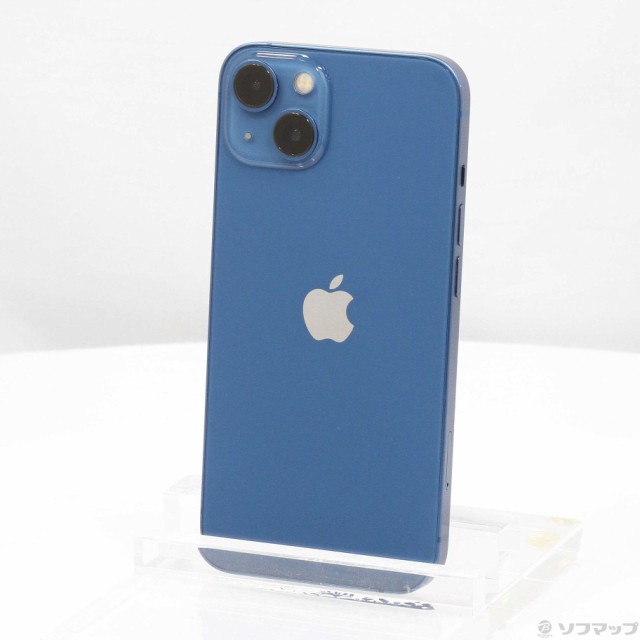 (中古)Apple iPhone13 128GB ブルー MLNG3J/A SIMフリー(262-ud)