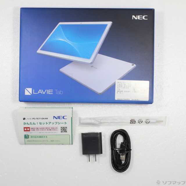 中古)NEC LaVie Tab E TE710/KAW 64GB ホワイト PC-TE710KAW Wi-Fi(258 ...