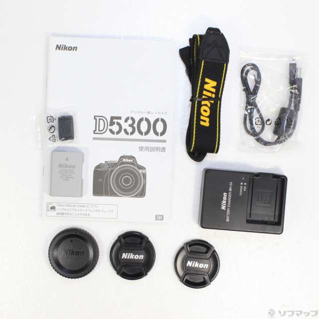 中古)Nikon NIKON D5300 ダブルズームキット2 ブラック (2416万画素