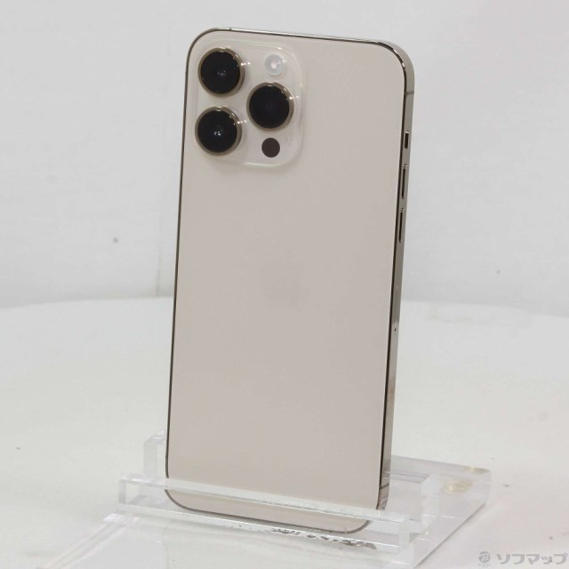 中古)Apple iPhone14 Pro Max 256GB ゴールド MQ9D3J/A SIMフリー(276