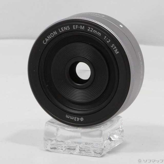 中古)Canon EF-M 22mm F2 STM シルバー (レンズ)(CANON Mマウント)(198-ud)