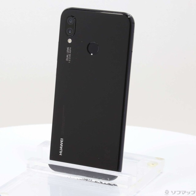 中古)HUAWEI HUAWEI P20 lite 32GB ミッドナイトブラック ANE-LX2J SIM