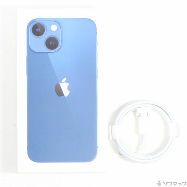 中古)Apple (展示品) iPhone13 mini 128GB ブルー 3J759J/A SIMフリー