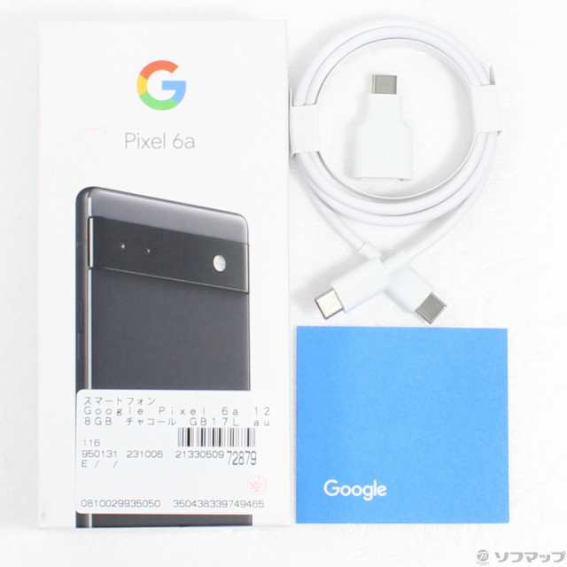 (中古)GOOGLE Google Pixel 6a 128GB チャコール GB17L auロック解除SIMフリー(198-ud)｜au PAY  マーケット