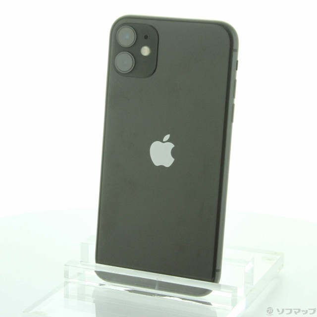 (中古)Apple iPhone11 128GB ブラック MWM02J/A SIMフリー(348-ud)の通販は
