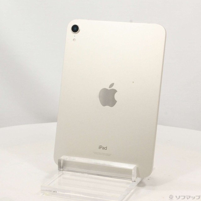 中古)Apple iPad mini 第6世代 64GB スターライト MK7P3J A Wi-Fi(349-ud)