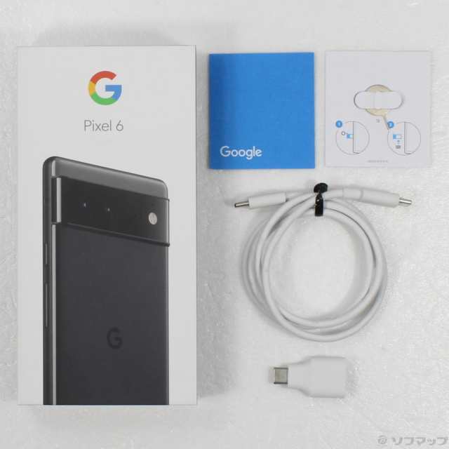 (中古)GOOGLE Google Pixel 6 128GB ストーミーブラック GA02900 auロック解除SIMフリー(349-ud)｜au  PAY マーケット