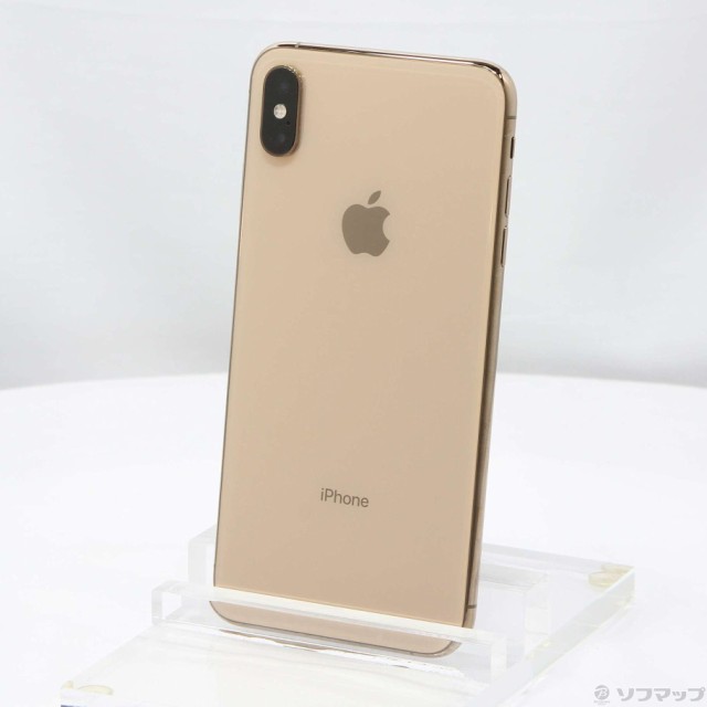 中古)Apple iPhoneXS Max 64GB ゴールド MT6T2J/A SIMフリー(252-ud)の