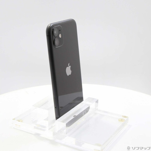 中古)Apple iPhone11 128GB ブラック MWM02J/A SIMフリー(371-ud)の