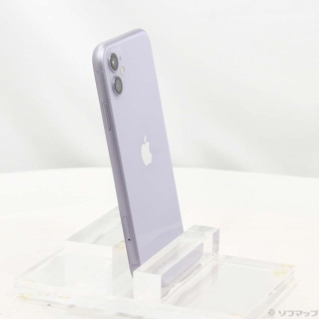 中古)Apple iPhone11 128GB パープル MHDM3J/A SIMフリー(252-ud)の