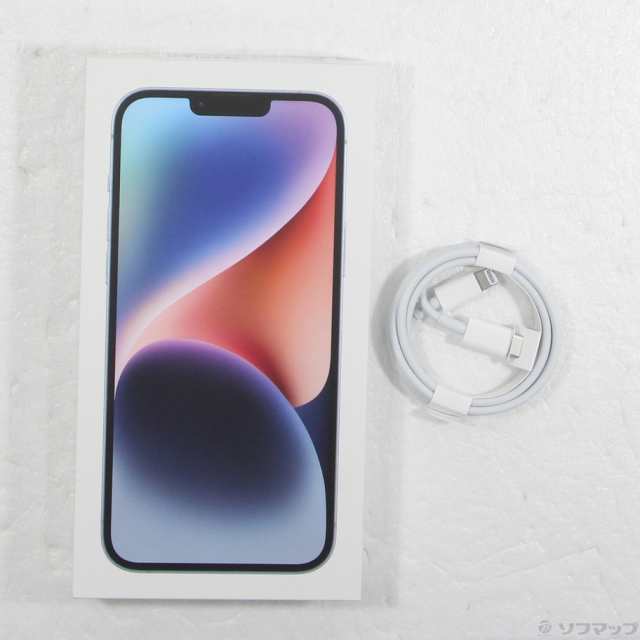 中古)Apple iPhone14 Plus 128GB ブルー MQ4H3J/A SIMフリー(252-ud)の