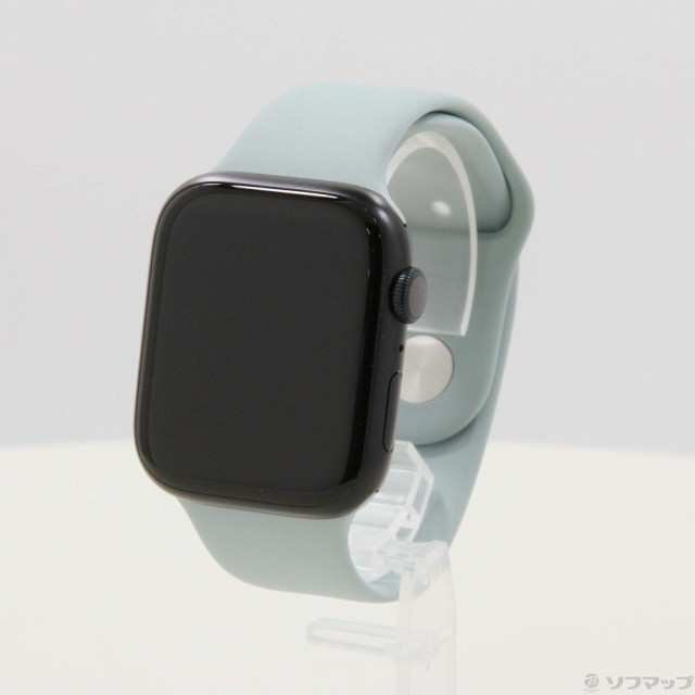 (中古)Apple Apple Watch Series 8 GPS 45mm ミッドナイトアルミニウムケース サキュレントスポーツバンド(297-ud)