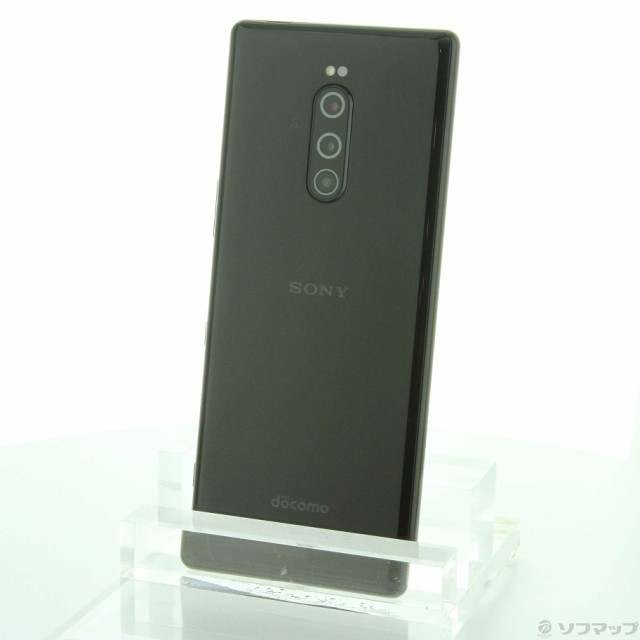 SONY Xperia 1 64GB ブラック SO-03L docomoロック解除SIMフリー(196-ud)-