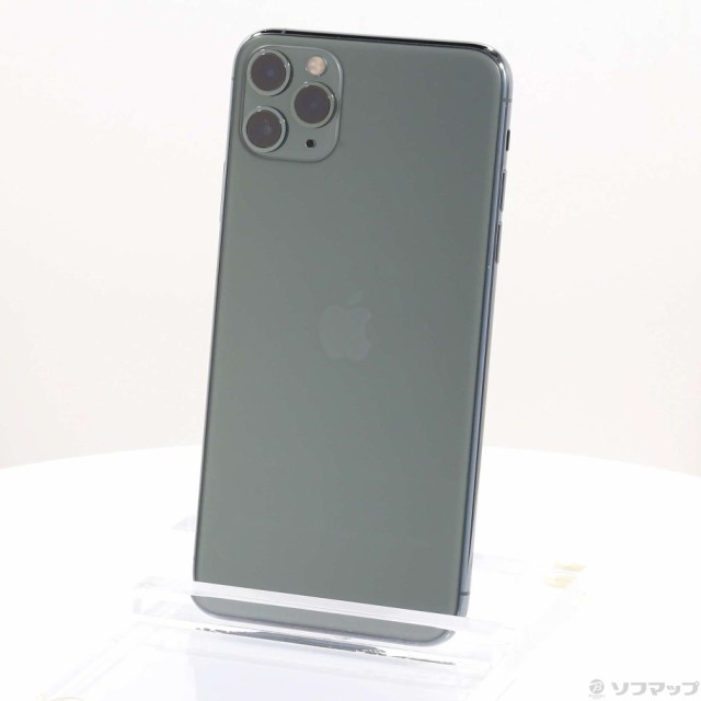 中古)Apple iPhone11 Pro Max 256GB ミッドナイトグリーン MWHM2J/A