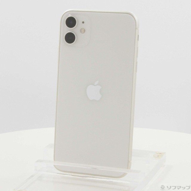 中古)Apple iPhone11 128GB ホワイト MHDJ3J/A SIMフリー(262-ud)の