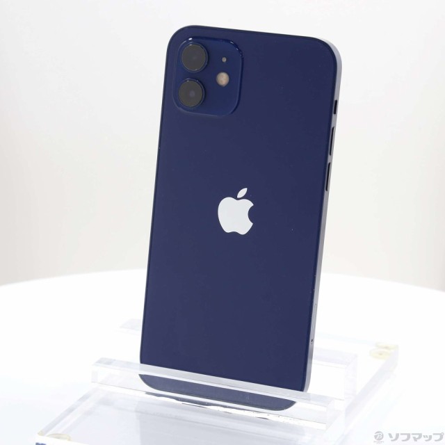 (中古)Apple iPhone12 128GB ブルー MGHX3J/A SIMフリー(295-ud)