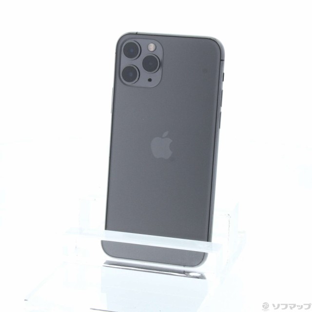 (中古)Apple iPhone11 Pro 256GB スペースグレイ MWC72J/A SIMフリー(297-ud)