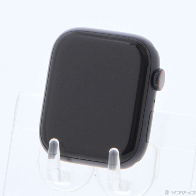 中古)Apple (展示品) Apple Watch Series 8 GPS + Cellular 45mm ミッドナイトアルミニウムケース  バンド無し(198-ud) スマートウォッチ