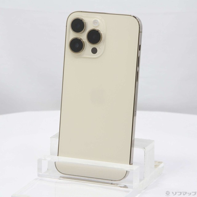 中古)Apple iPhone14 Pro Max 1TB ゴールド MQ9M3J/A SIMフリー(381-ud