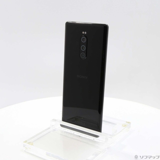 SONY Xperia 1 64GB ブラック SOV40 auロック解除SIMフリー(297-ud)-