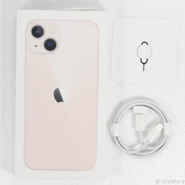 中古)Apple iPhone13 128GB ピンク MLNE3J/A SIMフリー(305-ud)の通販