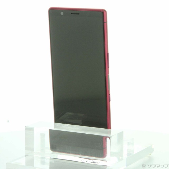 中古)SONY Xperia 5 64GB レッド SO-01M docomoロック解除SIM