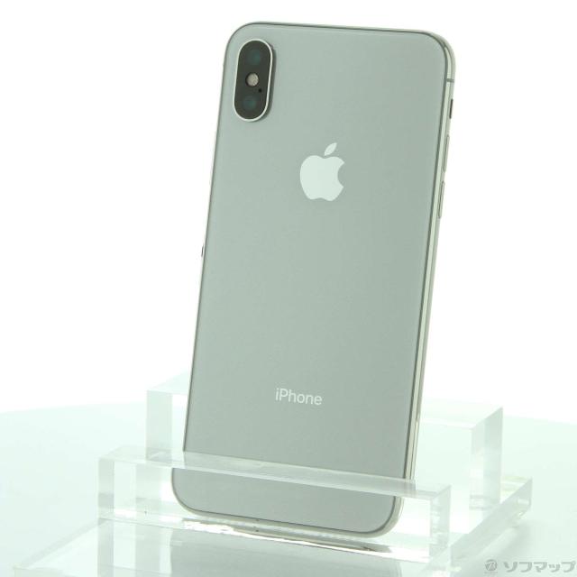 (中古)Apple iPhoneX 64GB シルバー MQAY2J/A SIMフリー(295-ud)の通販は携帯電話本体